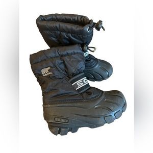 Boy’s Sorel Black Waterproof Snow Boots size 11